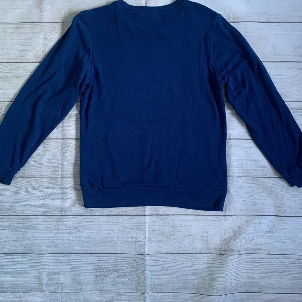 Kids Blue Menorasaurus Funny Hanukkah Sweater Large - Picture 3 of 3